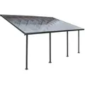 Produktbild: Palram - Canopia Aluminium Terrassenüberdachung Feria | Grau | 387x606x305 cm - Grau