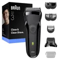 Produktbild: Braun Series 3 300BT Rasierer Barttrimmer Akku 3in1 Schwarz 5 Aufsätze