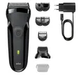 Produktbild: Braun Series 3 300BT Rasierer Barttrimmer Akku 3in1 Schwarz 5 Aufsätze