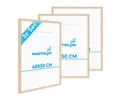 Produktbild: PHOTOLINI Bilderrahmen 3er Set, stabiles MDF-Holz, mit Acrylglas, extra Zubehör, (3er Set)