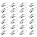 Produktbild: 100 Stück Edelstahl Clips Haken Metall Gardinen-Clips Multifunktions Vorhang ...
