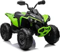 Produktbild: Can-am Renegade Elektroquad für Kinder, grün, Einsitzer, Vorder- und Hinterradfederung, LED-Leuchten, Lithium-Akku, 2 x 35-W-Motoren, weiche EVA-Räder, MP3-Player mit USB/AUX-Eingang, lizenziert