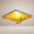 Produktbild: s.luce LED Wand- und Deckenlampe Edge, Farbe:Blattgold, Größe:62x62cm