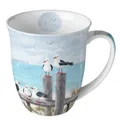 Produktbild: Tasse, Porzellantasse MÖWEN | Seagulls on the dock 0,4l by Ambiente