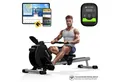 Produktbild: TurboTronic by Z-Line Rudergerät Leises Magnet Doppelgleitschienen-Rudergerät mit 16 Widerstandsstufen (Profi-Fitnesstechnologie, 1-tlg., 90 % Muskelaktivierung), Ganzkörpertraining bis 120 kg Tablet-Halterung & LCD-Computer