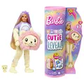 Produktbild: Barbie Cutie Reveal Puppe - Plüschlöwe mit 10 Überraschungen, bewegliche Puppe mit Accessoires, inklusive Mini-Haustier und Fleece-Jacke, für Kinder ab 3 Jahren, HKR06