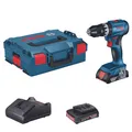 Produktbild: Bosch Akku-Schlagbohrer GSB 18V-45 2x 2,0Ah + Ladegerät in L-BOXX 136