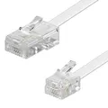 Produktbild: 6m Telefon Kabel RJ11 St. 6P4C > RJ45 St. 8P4C weiß für DSL Splitter Router