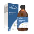 Produktbild: Vitaler’s Omega-3 Lebertran, norwegisches Fischöl 1250 mg, EPA, DHA, Vitamine D und E, Zitronengeschmack, 250 ml