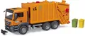 Produktbild: Bruder Spielfahrzeug Nutzfahrzeuge LKW MAN TGS Müll-LKW und 2 Mülltonnen 03760