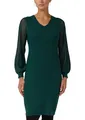 Produktbild: s.Oliver Black Label Damen 2175573 Feinstrickkleid Langarm, Blue Green, 46