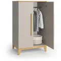 Produktbild: VitaliSpa Kinderkleiderschrank, Kaschmir, Holzwerkstoff, 6 Fächer, Rechteckig, 70x120x53.4 cm, Kinder- & Jugendzimmer, Kindermöbel, Kinderkleiderschränke