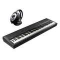 Produktbild: Kurzweil KAE1-LB Stage Piano Keyboard schwarz 88 Tasten mit keepdrum Kopfhörer