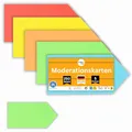 Produktbild: perfect line 250 Moderationskarten, Intensiv-Farben, Recycling-Karton 24 x 10,5 cm, Extra-Stark, MADE IN GERMANY (Pfeil-Form)