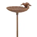 Produktbild: Vogeltränke 14 x 17 x 100 cm Gusseisen Wildvogeltränke Vogelbad Vogeltrinkschale