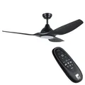Produktbild: Deckenventilator mit Licht Ventilator mit Fernbedienung Timer Schwarz Ø132cm