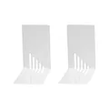 Produktbild: MAUL 3501002 Buchstützen weiß Metall - Buchstützen (weiß, Metall, 0,8 mm, glänzend, Deutschland, 85 x 140 x 140 mm)