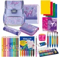 Produktbild: Herlitz Schulranzen Set Loop Plus 14-teilig Premium 2025 Mädchen Butterfly Paradise