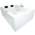 Produktbild: Basera® Indoor Whirlpool Badewanne XXL Wave 2 Personen Basic 180 x 130 cm