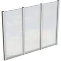 Produktbild: Skan Holz Seitenwand m. Polycarbonatplatten (FS) 255 x 200 cm Fichte Grau