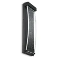 Produktbild: Außenlampe Wandleuchte LED IP44 50.9 cm hoch Schwarz Antik 3000 K Alu Regenglas