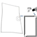 Produktbild: Türdichtung Set universal 2000x1000mm zum Einschrauben in Kühlschrank