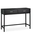 Produktbild: Relaxdays Konsolentisch, Schwarz, Holzwerkstoff, Metall, 110x81x42 cm, Wohnzimmer, Wohnzimmertische, Konsolentische