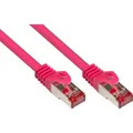 Produktbild: Good Connections RNS Patchkabel mit Rastnasenschutz, Cat. 6, S/FTP, PiMF, PVC, 250MHz, magenta, 20m (S/FTP, CAT6, 20 m) (8060-200M)