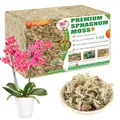 Produktbild: Legigo 1.5kg Premium Sphagnummoos Blumenerde - Natürliche Sukkulenten Fleischfressende Pflanzen Moose getrocknet, Pflanzenwachstumsmedium für Orchideen Sukkulenten Sarracenia Orchidee Gartenpflanzen
