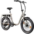 Produktbild: Remington FR 1.0 E Bike 20 Zoll Pedelec Klapprad Damen oder Herren 160-200 cm Elektrofahrrad 250 W 7 Gang beige - Beige