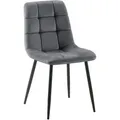 Produktbild: Esszimmerstuhl Tilde Samt dunkelgrau