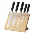 Produktbild: Echtwerk Damastmesser Set 6tlg. Inkl. Magnet-Messerblock aus Holz B-WARE