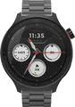 Produktbild: moto watch, Smartwatch schwarz, mit schwarzem Silikon-Armband