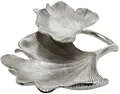 Produktbild: GILDE Dekoschale Schale Ginkgo Blatt, silber (1 St), silberfarben