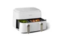 Produktbild: Philips Heißluftfritteuse 3000 Series NA353/10, Dual Basket Airfryer mit 9L Kapazität (3L+6L), 2750 W, RapidAir Technologie und 12 Kochfunktionen, Schwarz