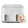 Produktbild: Philips Airfryer der Serie 3000 mit zwei Körben (NA353/10) - Schwarz