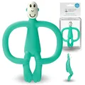 Produktbild: Matchstick Monkey Beißring Affe - Baby Zahnungshilfe - weiche Noppen massieren wundes Zahnfleisch - Silikon - BPA-frei - Greifling für Zahnen ab 3 Monaten - grün