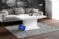 Produktbild: designimpex HM-333 Couchtisch Weiß Hochglanz ausziehbar höhenverstellbar 120/170cm modern vielseitig Wohnzimmertisch Esstisch Beistelltisch Sofatisch platzsparend hochwertig Wohnzimmer