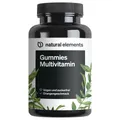 Produktbild: natural elements Gummies Multivitamin – 120 Stück – mit 12 Vitaminen, Biotin, Folsäure, Zink & mehr