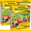 Produktbild: Beckmann 2 x 1 kg Beerendünger Erdbeeren Weintrauben Obstbaum Geschmack