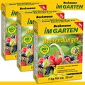 Produktbild: Beckmann 3 x 1 kg Beerendünger Erdbeeren Weintrauben Obstbaum Geschmack