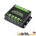 Produktbild: WaveShare Industrial Grade USB HUB 4x USB 3.2 Ports Switchable Dual Host QITA