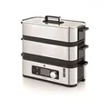 Produktbild: WMF Dampfgarer Vitalis E 900W 4,3L Cromargan 2 Ebenen BPA-frei Glasdeckel