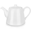 Produktbild: Porzellankanne Kaffeekanne Teekanne mit Henkel und Deckel für Kaffee Tee weiß 2L