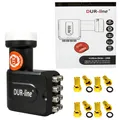 Produktbild: DUR-LINE +ULTRA OCTO LNB 0,1dB ( mit LTE / 4G - DECT-Filter ) 4K HD LMB acht SAT