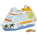 Produktbild: Spardose Kreuzfahrtschiff Poly bunt 20x11x7cm, mehrfarbig - Bunt