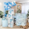 Produktbild: Babyparty Dekoration Ballonboxen - 4Pcs Weiße Transparente Luftballon Boxen m...