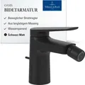Produktbild: Villeroy & Boch Oasis Bidetarmatur, Zugstange, wassersparend, Matt Black, 73mm