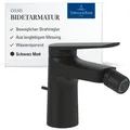 Produktbild: Villeroy&boch - Oasis Einhebel-bidetarmatur, Bidet Wasserhahn Mit Zugstange Und Keramikkartusche, Bidetmischer Wassersparend, Auslauf Höhe 73mm, Rund, Matt Black