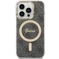 Produktbild: Guess iPhone 15 Pro MagSafe Hülle Case Cover 4G Collection black